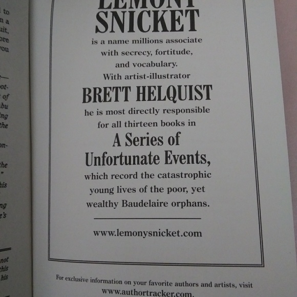 Lemony Snicket book - Picture 5 of 5